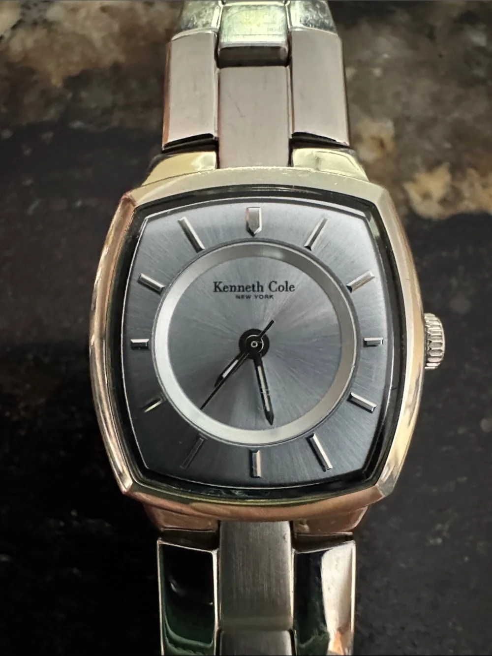 Kenneth Cole Silver-Tone Women's Link Bracelet Watch